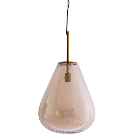 Light & Living - lámpara colgante - Leona - bronce - vidrio - Ø (1/3)