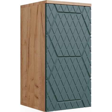 Mobile bagno Irma, Verde, 30 x 59 cm 2 scomparti, bagno, Vicco