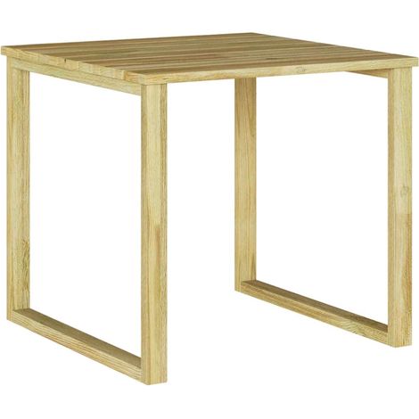 Table de jardin,Table de Bain de Soleil Marron 50.5 x 50.5 x 46 cm Pin imprégné CFW93585 (1/5)