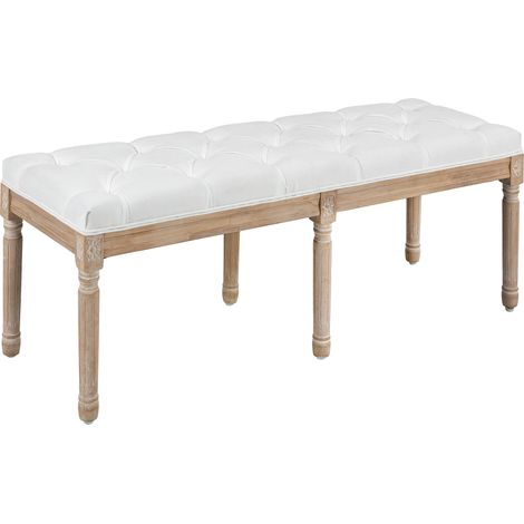 Banquette capitonnée DIANA crème (1/5)