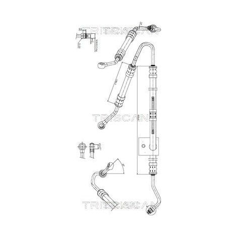 Tuyau hydraulique, direction TRISCAN 8516 11001 BMW 32 41 1 093 119