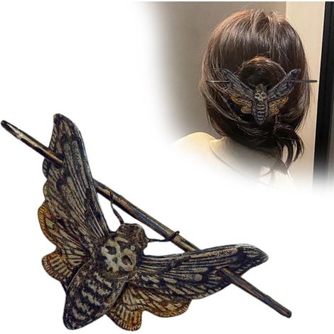 Retro-Gothic-Haarspange mit Skelettmotiv für Halloween – Knochen-Haaraccessoire für Frauen und Mädchen (1/5)