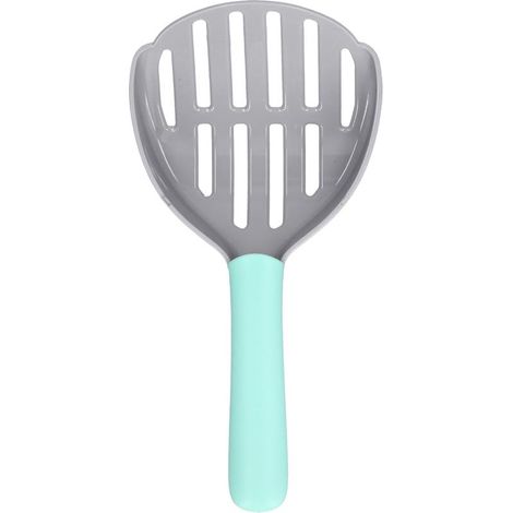 Pelle à litière pour chat, pelle à merde profonde pour chat, nettoyeur de boîte pour chien, pelle de nettoyage de toilettes en plastique (gris vert) (1/5)