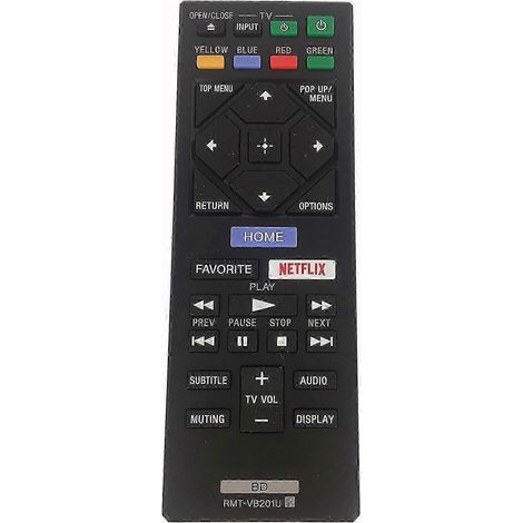 Télécommande RMT-VB201U pour lecteur Blu-ray/DVD Sony BDP-BX370, BDP-S1700 et BDP-S3700
