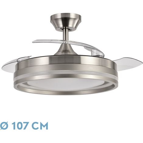 Ventola DC Cerrato Nickel 72W 3 pale orientabili (1/2)