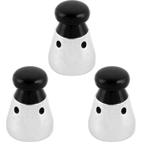 Lot de 3 soupapes de décharge universelles pour autocuiseur, hauteur 1,5 pouce (noir) (1/3)