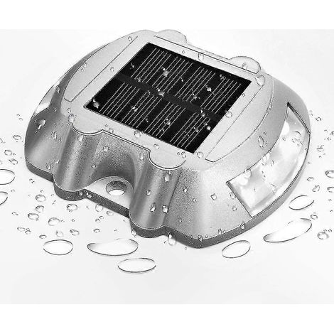 Luminaire solaire LED pour allées, jardin, escaliers et sentiers, avec capteur crépusculaire, étanche, sans fil, installation facile. (1/4)