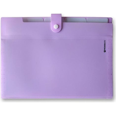 Cartella con scomparti A4 PP-105 viola