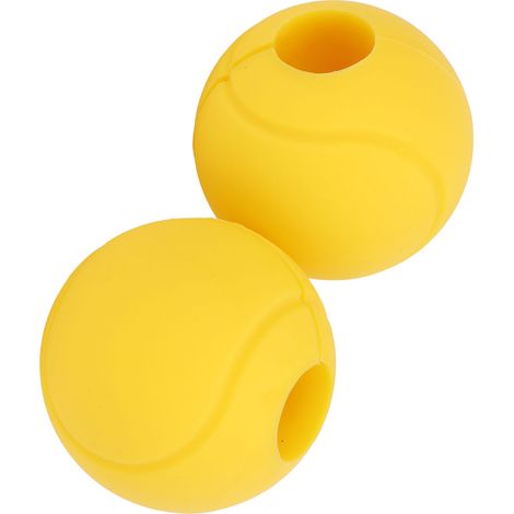 1 Paire de Poignées Antidérapantes Épaisses pour Haltères et Barres de Musculation, Fitness, Exercice, Jaune (1/5)