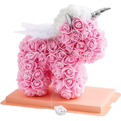 Rose LED Lumineuse pour Décoration Maison - Cadeau Saint-Valentin pour Petite Amie (1/5)
