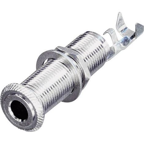 Jack 6.35 mm embase femelle horizontale Rean AV NYS2202 Nombre de pôles: 2 mono argent 1 pc(s) (1/3)