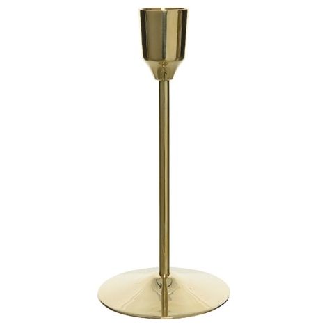 PORTA CANDELE IN OTTONE ORO H20.50CM