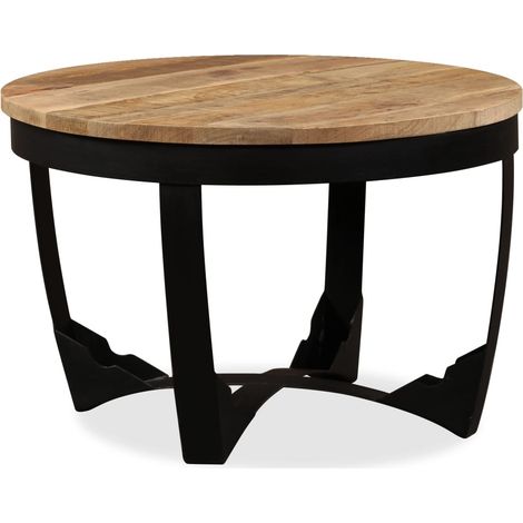 FIMEI Table d'appoint Bois de manguier brut 60 x 40 cm (1/5)