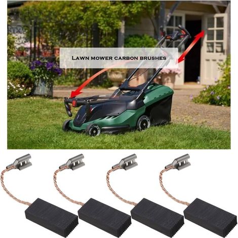 2 paires Balais de Charbon de Tondeuse à Gazon Compatible avec Bosch Rotak 320 ER 32-12 Pièces de Rechange de Moteur Électrique de Tondeuse à Gazon 6.3x11.3x24mm (1/5)