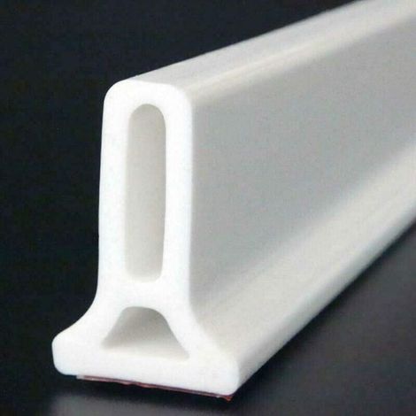 Arrêt de douche de barrage de douche de 2m, seuil sec pliable en silicone résistant à l'humidité, évier de cuisine et de salle de bains (1/4)