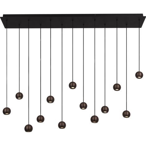Lampe pendante de conception Montana 13 café brun clair - 68400/75/96 (1/3)
