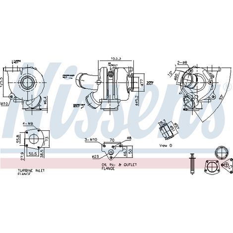 Turbocompresseur, suralimentation Nissens 93729 VW 070145701J 070145701JV