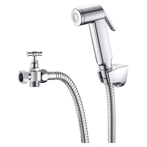 Aiperq Spruzzatore in plastica per rubinetto miscelatore, tubo doccia universale per lavandini, doccia per parrucchiere, bagno per neonati, doccia per animali domestici, doccia per WC (1 m/39,37 polli (1/4)