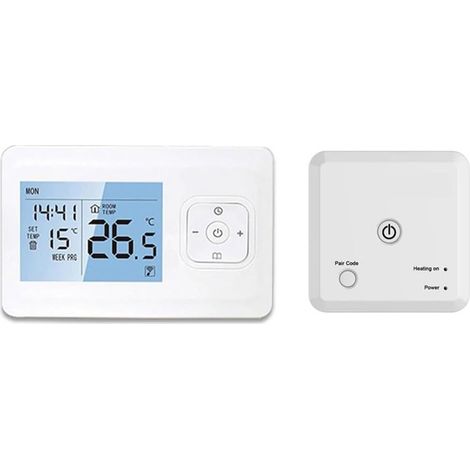 Thermostat Intelligent WiFi Programmable pour Chauffage, Contrôle à Distance par Application pour Chaudière et Chauffe-Eau (1/5)