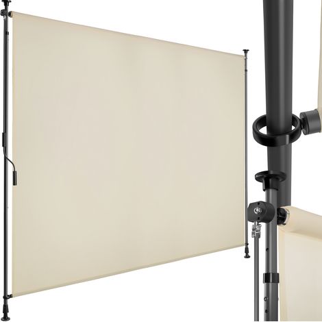 Store banne avec manivelle et tissu opaque 200x310cm beige