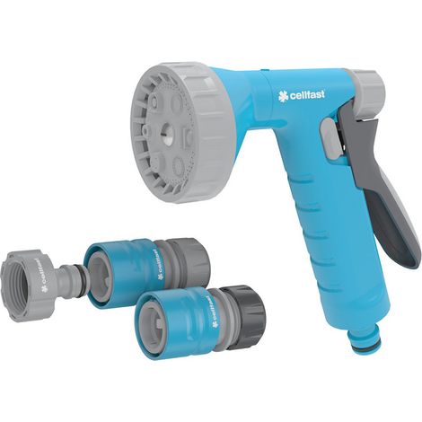 Set pistola de riego rain ideal 1/2" - 5/8" (1/4)