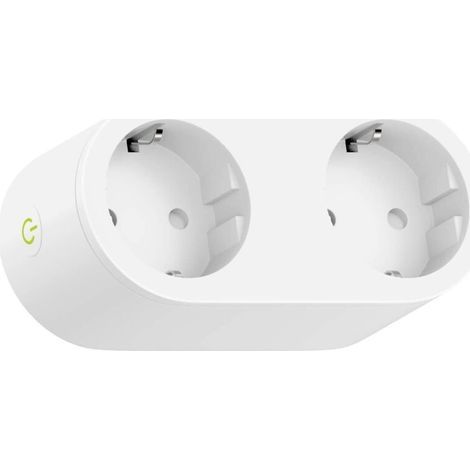 Smart Plug (Type F), Smart Plug Compatible with Apple HomeKit, Siri, Alexa, Google Home and Google Nest, WiFi Programmable Plug with Voice Control and Remote Control (1pcs)