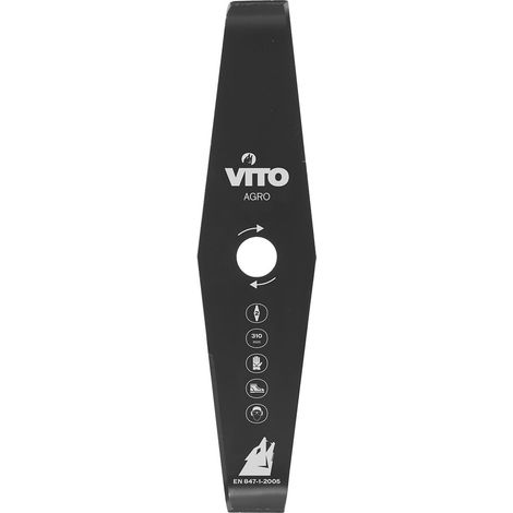 Lame de coupe pour débroussailleuse 2 dents Diam 310mm Alesage 25.4 VITO (1/2)