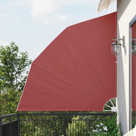 Auvent latéral pliable de balcon,Store Banne,Anti-UV Terre cuite 210 x 210 cm -FR68436 (1/5)