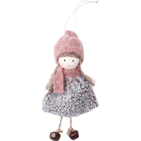 Décorations d'anges pour sapin de Noël, poupées d'anges en peluche, ornements pour sapin de Noël (1/5)