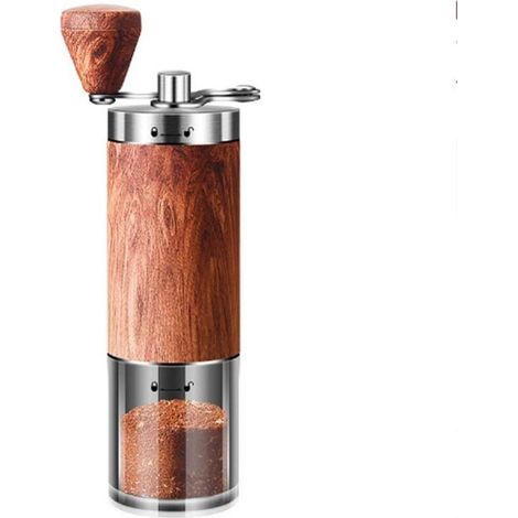Moulin à café manuel - Moulin à café à manivelle en acier inoxydable - Pour expresso, cafetière à piston, café filtre - Moulin à café portable pour la maison, le camping et les voyages