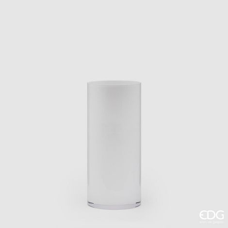 EDG Enzo De Gasperi Vaso Cilindrico H 30 Cm D 15 Cm Nida Opal Natale