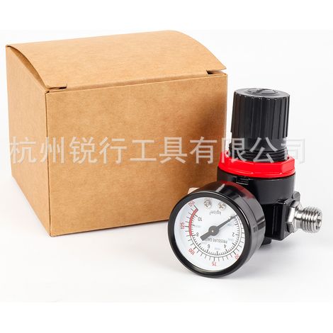 Vanne de régulation de pression de gaz, régulateur de pression pour pistolet à peinture pneumatique, vanne de réduction et de stabilisation de la pression d'air, processeur de source d'air (1/4)