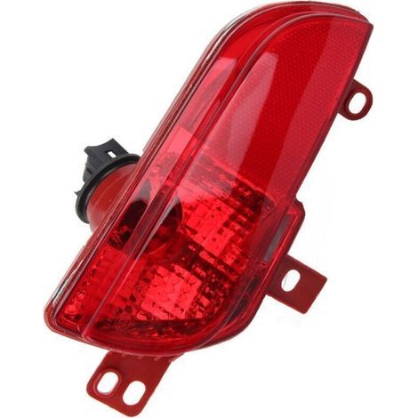 Ensemble de phare antibrouillard arrière gauche 6350HA, coque rouge de remplacement adaptée à la Peugeot 206+ 2009-2012,de (1/4)