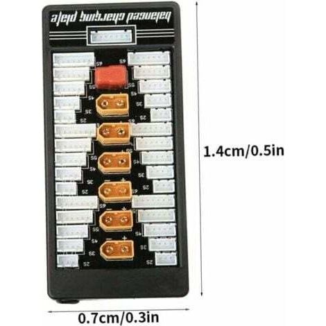 NALOOKAMIC Chargeur de batterie Lipo XT60 T-Bug 2-6S Plaque de carton de charge équilibrée parallèle avec planche à chargement équilibré parallèle parallèle (1/3)