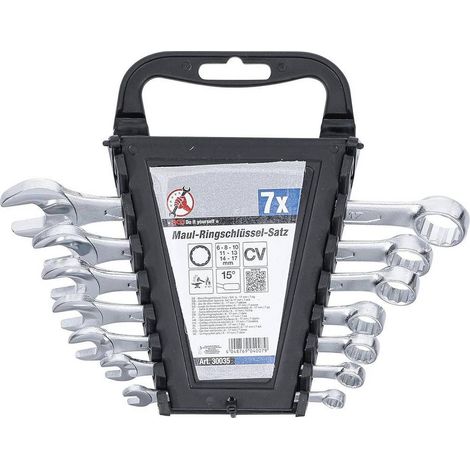 Jeu de Clés Mixtes 6-17 mm - 7 pcs - Acier Résistant et Pratique pour Mécanique - D-Work (1/5)