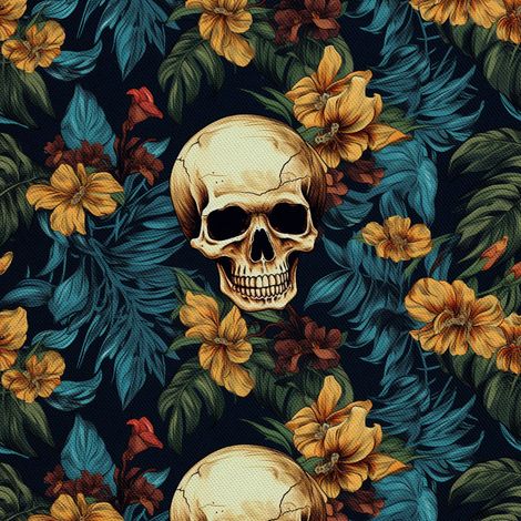 Tela Oxford decorativa para exteriores - Motivo de calavera I DX4183 (1/5)