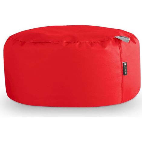 Pouf Rond Similicuir Indoor Rouge Happers rouge (1/2)