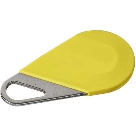 Zugangskontrollbadge Aiphone HECV2J Gelb Edelstahl 60x30mm