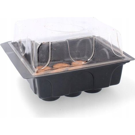 GARDENLINE MINI-GEWÄCHSHAUS FÜR DIE KEIMUNG + 12 TORFTSCHEIBEN EDA8549