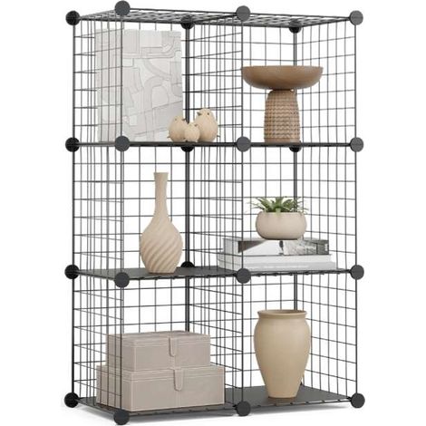 Newlux Estantería Modular Titan C6 Metálica 6 Cubos (64,5x94,5x31,5cm) (1/5)