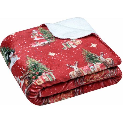 Coperta natalizia invernale NOEL 130x160 cm