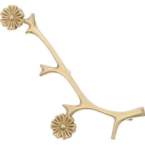 Poignée de porte vintage facile à installer, ornée bois cerf et (1/5)