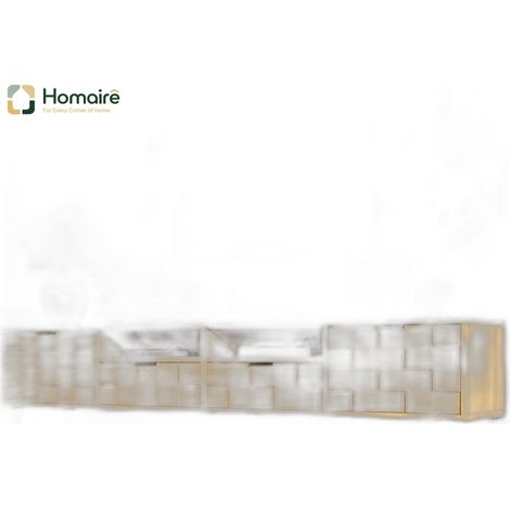 TV-Ständer MDF Natur 200 x 35 x 44.5 cm HOMAIRE (1/5)
