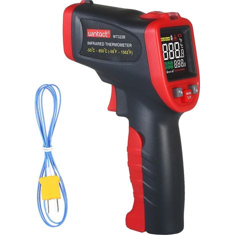 Thermomètre infrarouge WinTact -50℃~850℃, instrument de mesure industriel professionnel de type KT (1/5)