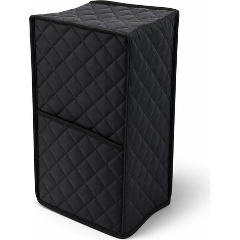 Funda protectora para batidora de cocina, funda protectora para batidora de cocina con bolsillo para accesorios, tejido acolchado, para procesador de alimentos, color negro. (1/5)
