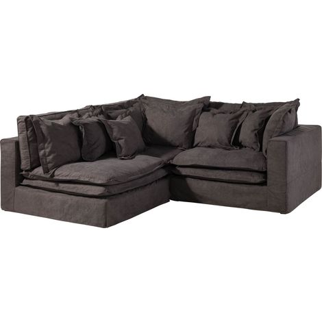 Ecksofa 238x234x90 dunkelgrau SYLT