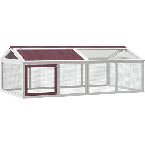 Maison Exclusive - Box per Animali Moka 200x112,5x74 cm in Legno Massello di Pino