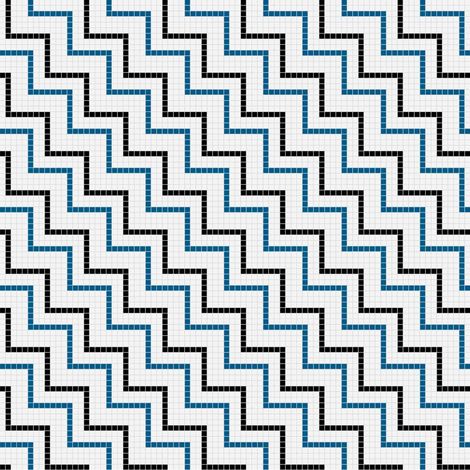 Mosaïque 2.5x2.5cm motif géométrique Palm Springs Hemet (2 couleurs) Brillant - Boîte de m2