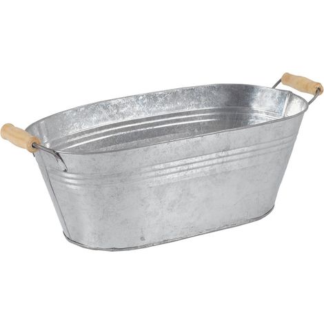 Aubry Gaspard – Jardinière en zinc 30x17x12-14 cm – Métal galvanisé – Poids 0.34 kg – Pour espaces extérieurs et intérieurs
