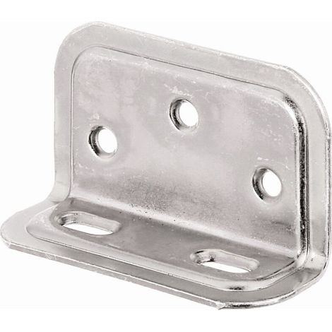 Équerre large gaufrée en acier galvanisé – 70 x 40 x 25 mm – pour assemblages robustes – Marque (1/2)